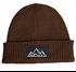 Herren Beanie Wintermütze Patch Aufdruck Berge Wandern Outdoor Print Strickmütze Männer Rippstrick Neverless®preview