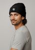 Herren Beanie Wintermütze Patch Aufdruck Schneeflocke Symbol Icon Print Strickmütze Rippstrick Neverless®preview
