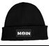 Herren Beanie Wintermütze Patch Moin Nordisch Aufdruck Print Strickmütze Rippstrick Neverless®preview