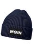 Herren Beanie Wintermütze Patch Moin Nordisch Aufdruck Print Strickmütze Rippstrick Neverless®preview