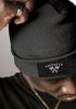 Herren Beanie Wintermütze Patch Valhalla Viking Axt Nordische Mythologie Odin Print Streetstyle Strickmütze Rippstrick Neverless®preview