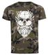 Herren Camo-Shirt Totenkopf mt Bart Lorbeer Beard Skull T-Shirt Camouflage Tarnmuster Neverless®preview
