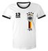Herren Fan-Shirt Fußball Retro Deutschland Germany Weltmeisterschaft Fan-Trikot Style WM 2018 Moonworks®preview