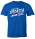 Herren Fan-Shirt Kroatien Croatia Hrvatska WM 2018 Fußball Weltmeisterschaft Moonworks®preview