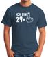 Herren Geburtstags T-Shirt Ich bin 29+ 39+ 49+ 59+ Mittelfinger Fun-Shirt lustiges Geschenk zum runden Geburtstag Moonworks®preview