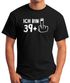 Herren Geburtstags T-Shirt Ich bin 29+ 39+ 49+ 59+ Mittelfinger Fun-Shirt lustiges Geschenk zum runden Geburtstag Moonworks®preview