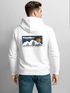 Herren Hoodie Backprint Berge Wandern Berg-Grafik Vintage Retro Style Kapuzen-Pullover Männer Fashion Streetstyle Neverless®preview