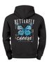 Herren Hoodie Backprint Butterfly Change | Kapuzensweatshirt mit blauem Schmetterling Motivdruck Streetstyle Neverless®preview