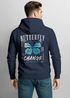 Herren Hoodie Backprint Butterfly Change | Kapuzensweatshirt mit blauem Schmetterling Motivdruck Streetstyle Neverless®preview