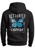 Herren Hoodie Backprint Butterfly Change | Kapuzensweatshirt mit blauem Schmetterling Motivdruck Streetstyle Neverless®preview