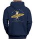 Herren Hoodie Backprint California Surfing Print Otter mit Surfboard Grafik Kapuzen-Pullover Männer Fashion Streetstyle Neverless®preview