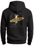 Herren Hoodie Backprint California Surfing Print Otter mit Surfboard Grafik Kapuzen-Pullover Männer Fashion Streetstyle Neverless®preview