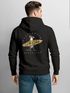 Herren Hoodie Backprint California Surfing Print Otter mit Surfboard Grafik Kapuzen-Pullover Männer Fashion Streetstyle Neverless®preview