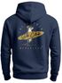 Herren Hoodie Backprint California Surfing Print Otter mit Surfboard Grafik Kapuzen-Pullover Männer Fashion Streetstyle Neverless®preview