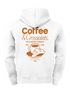 Herren Hoodie Backprint Coffee & Croissants | Frühstücks-Motiv  Kapuzensweatshirt mit Print Schriftzug the breakfast of legends Neverless®preview