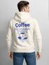 Herren Hoodie Backprint Coffee & Croissants | Frühstücks-Motiv  Kapuzensweatshirt mit Print Schriftzug the breakfast of legends Neverless®preview