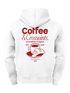 Herren Hoodie Backprint Coffee & Croissants | Frühstücks-Motiv  Kapuzensweatshirt mit Print Schriftzug the breakfast of legends Neverless®preview