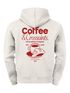 Herren Hoodie Backprint Coffee & Croissants | Frühstücks-Motiv  Kapuzensweatshirt mit Print Schriftzug the breakfast of legends Neverless®preview