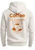 Herren Hoodie Backprint Coffee & Croissants | Frühstücks-Motiv  Kapuzensweatshirt mit Print Schriftzug the breakfast of legends Neverless®preview