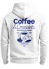 Herren Hoodie Backprint Coffee & Croissants | Frühstücks-Motiv  Kapuzensweatshirt mit Print Schriftzug the breakfast of legends Neverless®preview