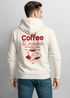 Herren Hoodie Backprint Coffee & Croissants | Frühstücks-Motiv  Kapuzensweatshirt mit Print Schriftzug the breakfast of legends Neverless®preview