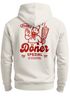 Herren Hoodie Backprint Döner Design Habibi Döner Spezial  Fun & Food Print Männer Fashion Streetstyle Neverless®preview