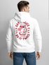 Herren Hoodie Backprint Eat Pizza Cat | Lustiger Kapuzenpullover Katze Pizza Fun Fashion Streetwear Neverless®preview