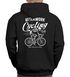 Herren Hoodie Backprint Fahrrad Bike Afterwork Cycling Skelett Grafik Kapuzen-Pullover Männer Fashion Streetstyle Neverless®preview