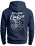 Herren Hoodie Backprint Fahrrad Bike Afterwork Cycling Skelett Grafik Kapuzen-Pullover Männer Fashion Streetstyle Neverless®preview