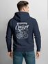 Herren Hoodie Backprint Fahrrad Bike Afterwork Cycling Skelett Grafik Kapuzen-Pullover Männer Fashion Streetstyle Neverless®preview