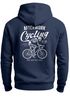 Herren Hoodie Backprint Fahrrad Bike Afterwork Cycling Skelett Grafik Kapuzen-Pullover Männer Fashion Streetstyle Neverless®preview