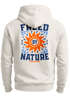 Herren Hoodie Backprint Freed by Nature | Kapuzensweatshirt mit Sonne Motiv Outdoor Design Streetwear Neverless®preview