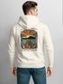 Herren Hoodie Backprint Hund Freundschaft Aufdruck Outdoor Fashion Kapuzen-Pullover Männer Fashion Streetstyle Neverless®preview