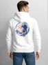 Herren Hoodie Backprint Japan Wave | Kapuzenpullover mit Tokyo Schriftzeichen und Kanagawa Motiv Urban Style Streetwear Männer Neverless®preview