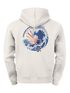 Herren Hoodie Backprint Japan Wave | Kapuzenpullover mit Tokyo Schriftzeichen und Kanagawa Motiv Urban Style Streetwear Männer Neverless®preview