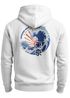 Herren Hoodie Backprint Japan Wave | Kapuzenpullover mit Tokyo Schriftzeichen und Kanagawa Motiv Urban Style Streetwear Männer Neverless®preview