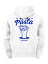 Herren Hoodie Backprint More Pasta Less Disaster Lustiges Nudel Design Retro Food Print Männer Fashion Streetstyle Neverless®preview