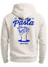 Herren Hoodie Backprint More Pasta Less Disaster Lustiges Nudel Design Retro Food Print Männer Fashion Streetstyle Neverless®preview