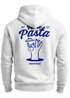 Herren Hoodie Backprint More Pasta Less Disaster Lustiges Nudel Design Retro Food Print Männer Fashion Streetstyle Neverless®preview