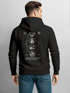 Herren Hoodie Backprint Nature Balance Outdoor Icons Kapuzen-Pullover Männer Fashion Streetstyle Neverless®preview