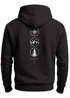 Herren Hoodie Backprint Nature Symbole | Kompass | Berge | Baum Outdoor Männer Fashion Streetstyle Neverless®preview