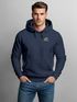 Herren Hoodie Backprint Outdoor Grafik Line Art Berge Natur Rückenaufdruck Motiv Kapuzen-Pullover Männer Fashion Streetstyle Neverless®preview