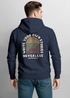 Herren Hoodie Backprint Outdoor Grafik Line Art Berge Natur Rückenaufdruck Motiv Kapuzen-Pullover Männer Fashion Streetstyle Neverless®preview