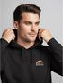 Herren Hoodie Backprint Outdoor Grafik Line Art Berge Natur Rückenaufdruck Motiv Kapuzen-Pullover Männer Fashion Streetstyle Neverless®preview