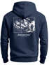 Herren Hoodie Backprint Outdoor Wandern Motiv Kapuzen-Pullover Männer Fashion Streetstyle Neverless®preview