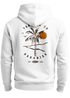 Herren Hoodie Backprint Paradise Design Kapuzenpullover mit Palmen Sonnenuntergang Summer Vibes Männer Fashion Neverless®preview