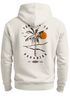 Herren Hoodie Backprint Paradise Design Kapuzenpullover mit Palmen Sonnenuntergang Summer Vibes Männer Fashion Neverless®preview