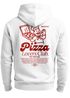 Herren Hoodie Backprint Pizza Lovers Club | Kapuzensweatshirt mit Pizza Print Retro Food Design Neverless®preview
