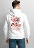 Herren Hoodie Backprint Pizza Lovers Club | Kapuzensweatshirt mit Pizza Print Retro Food Design Neverless®preview