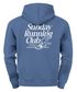 Herren Hoodie Backprint Sport Laufen Joggen Grafik Sunday Running Club Retro Rückenaufdruck Fashion Streetstyle Neverless®preview